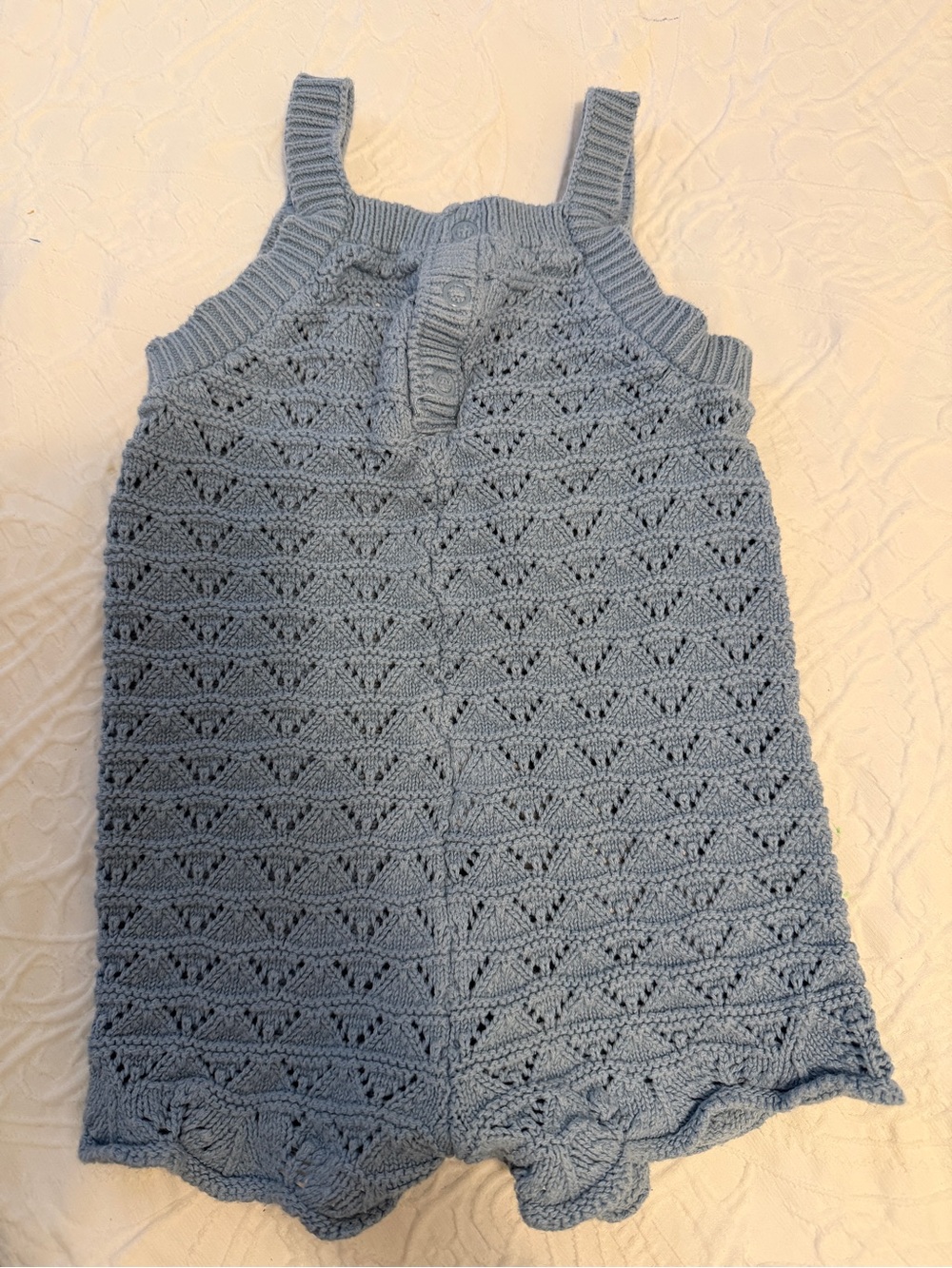 Little Planet by Carter’s Blue Knit Baby Romper – 6M